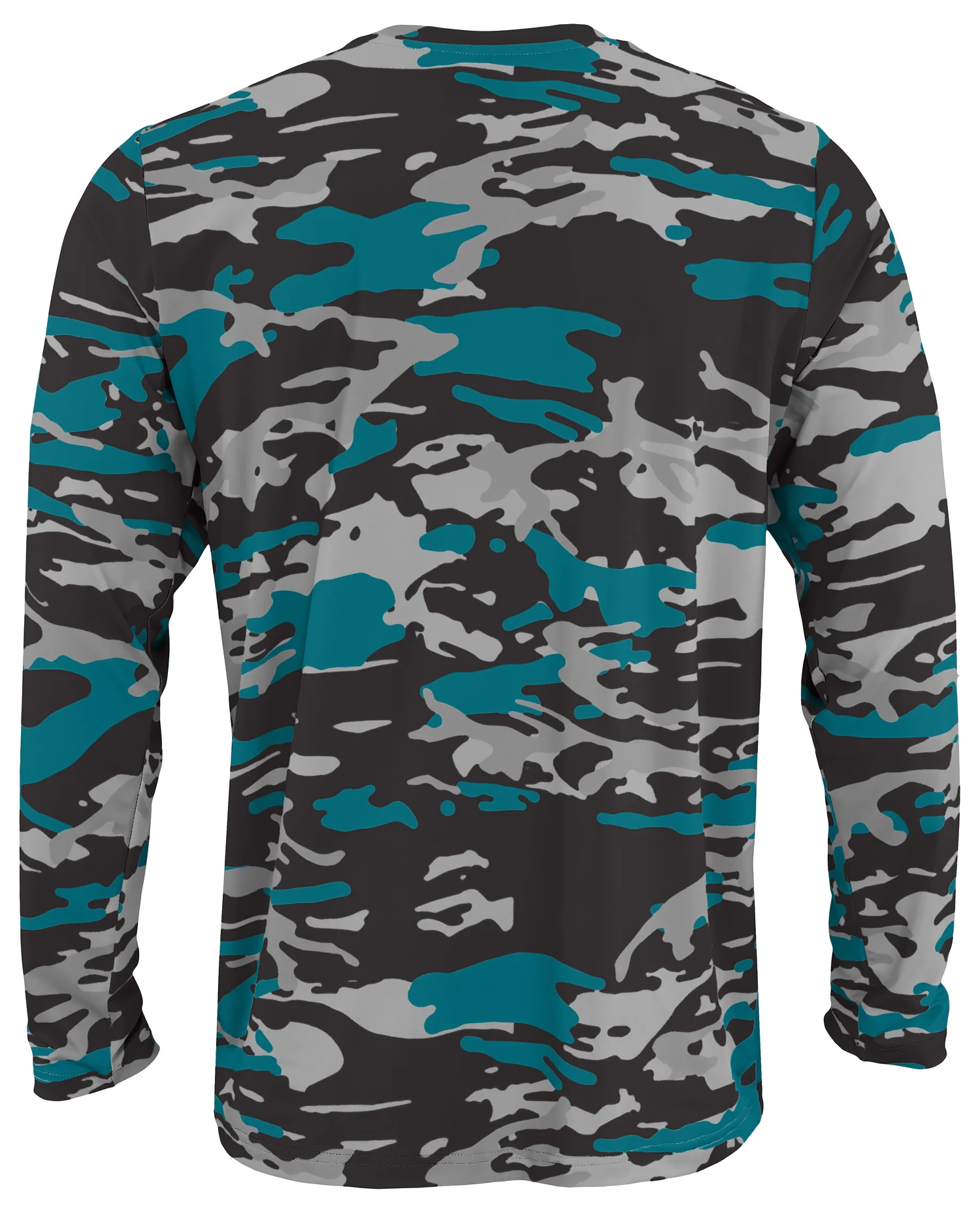 Zubaz NFL Men's Camo Alternate Color with White Circle Logo Long Sleeve T-Shirt, Jacksonville Jaguars - Image 51