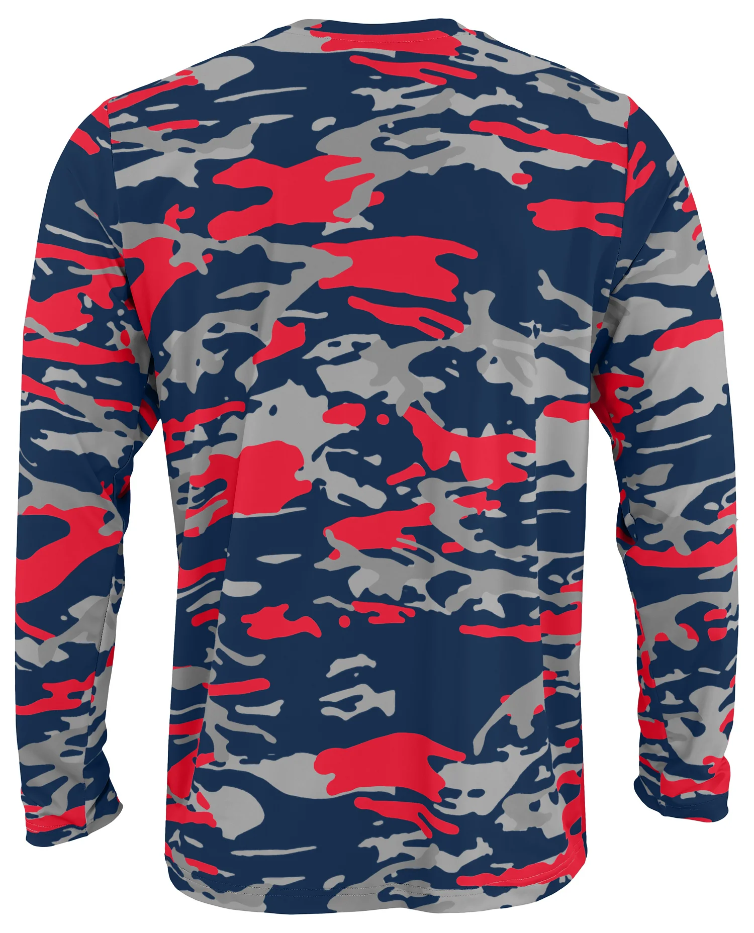 Zubaz NFL Men's Camo Alternate Color with White Circle Logo Long Sleeve T-Shirt, New England Patriots - Image 37