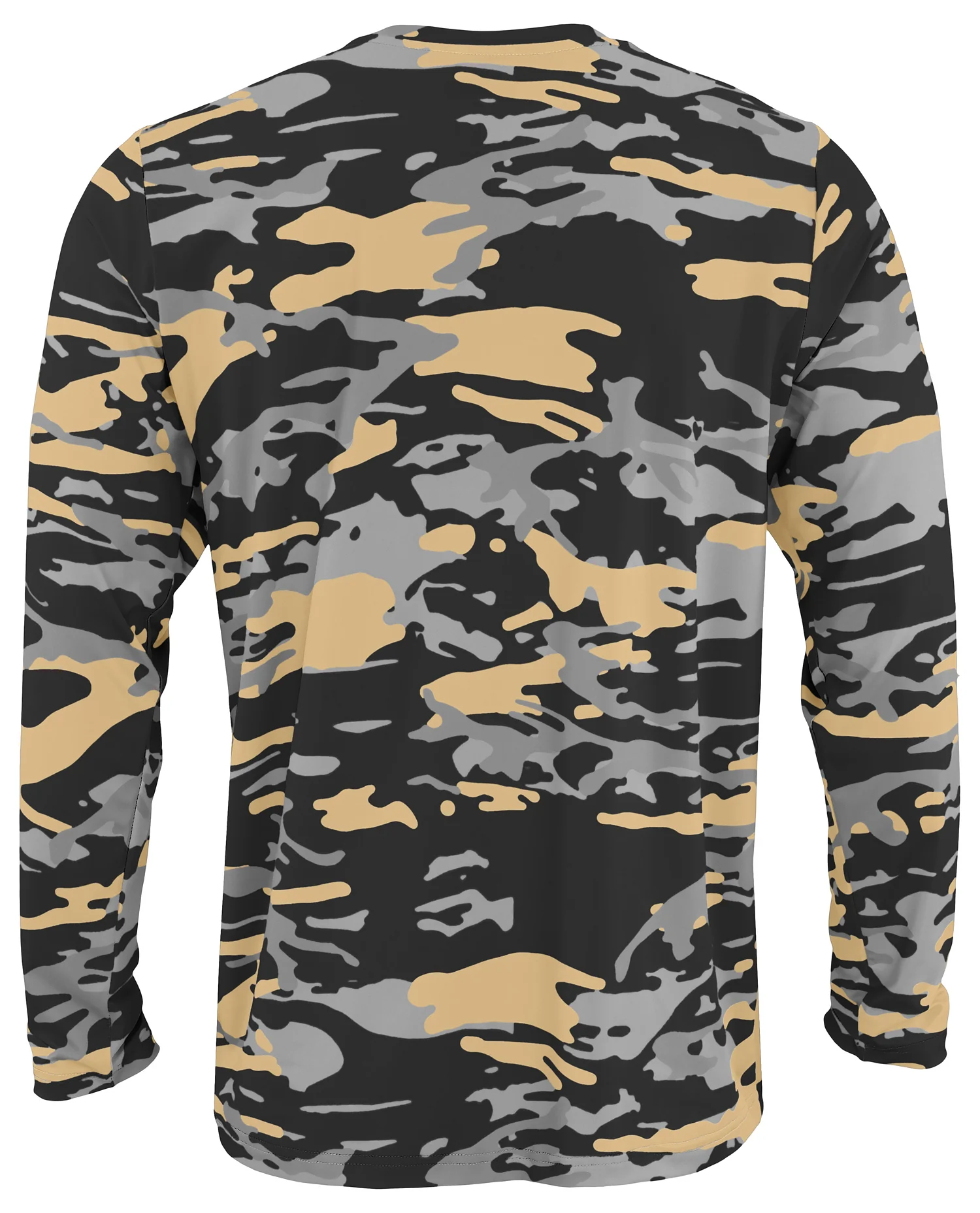 Zubaz NFL Men's Camo Alternate Color with White Circle Logo Long Sleeve T-Shirt, New Orleans Saints - Image 3