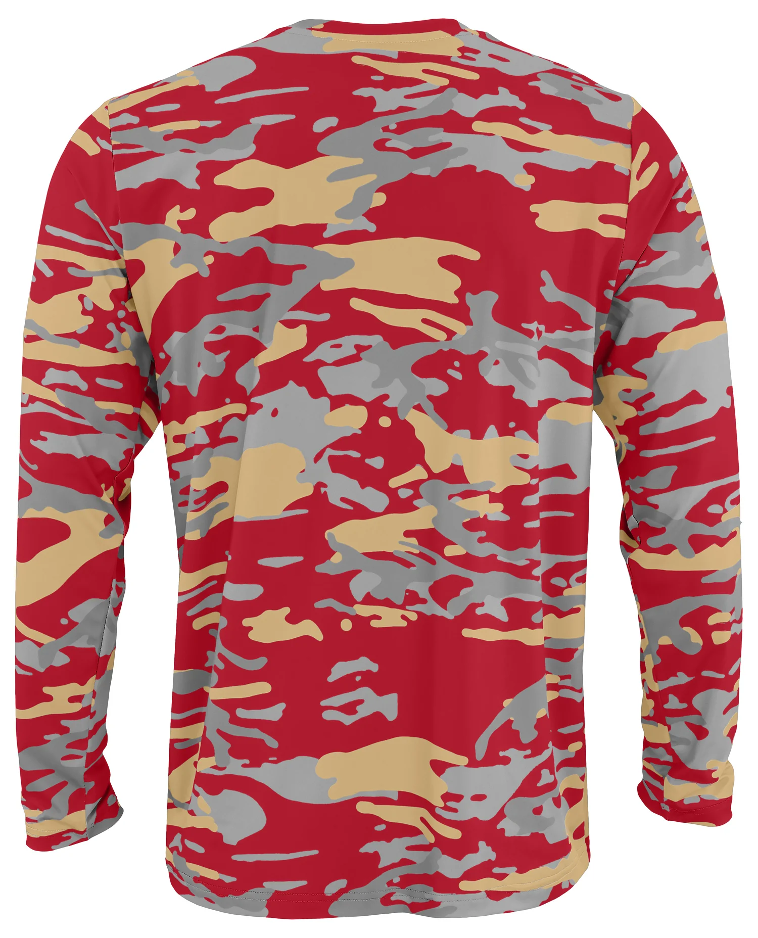 Zubaz NFL Men's Camo Alternate Color with White Circle Logo Long Sleeve T-Shirt, San Francisco 49ers - Image 30