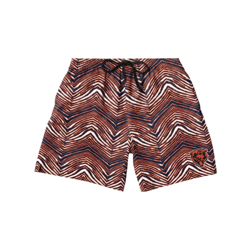 Zubaz NFL Men's Chicago Bears Exclusive 5.5 Inch Swim Trunk - Image 4