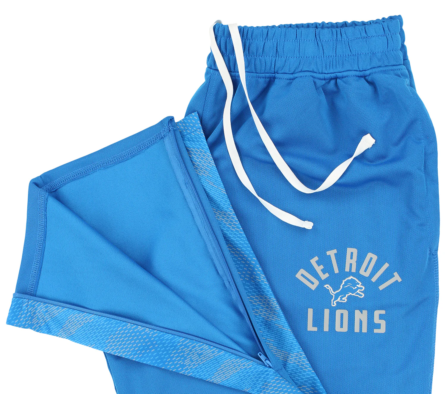 Zubaz NFL Men's Detroit Lions Viper Accent Elevated Jacquard Track Pants - Image 4