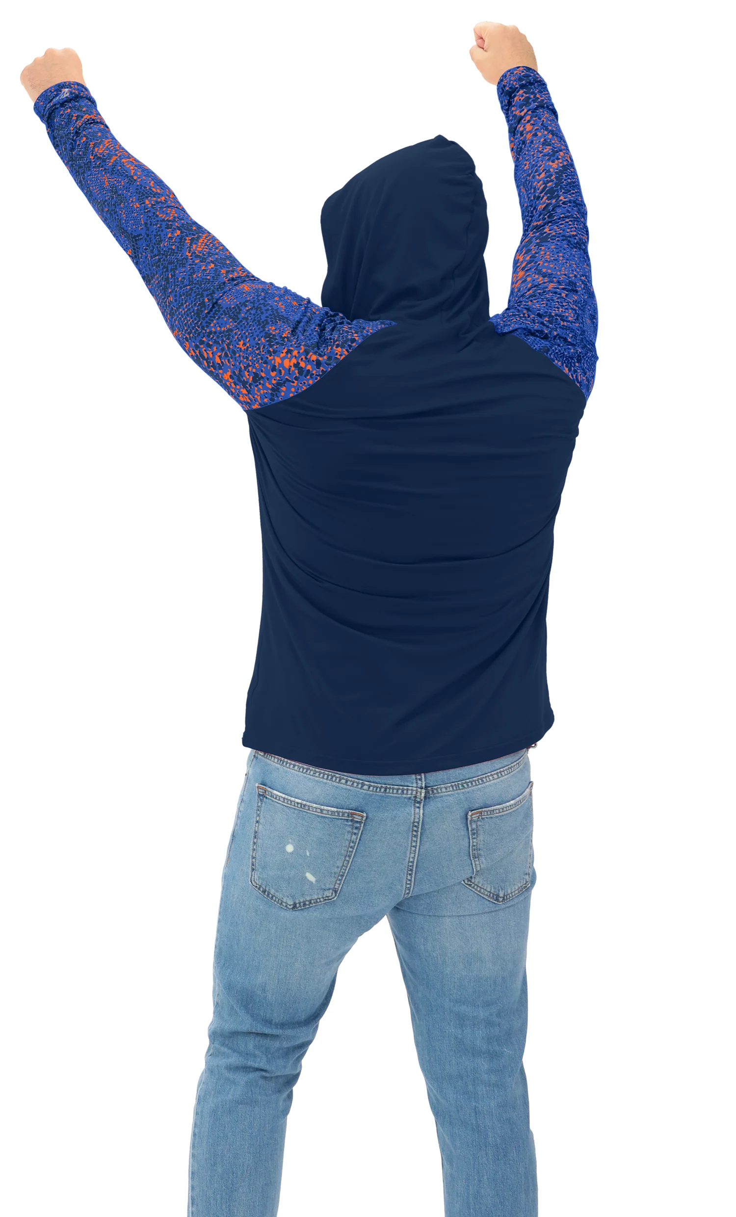 Zubaz NFL Men's Formation Post Sleeves Lightweight Hoodie, CHICAGO BEARS - Image 10