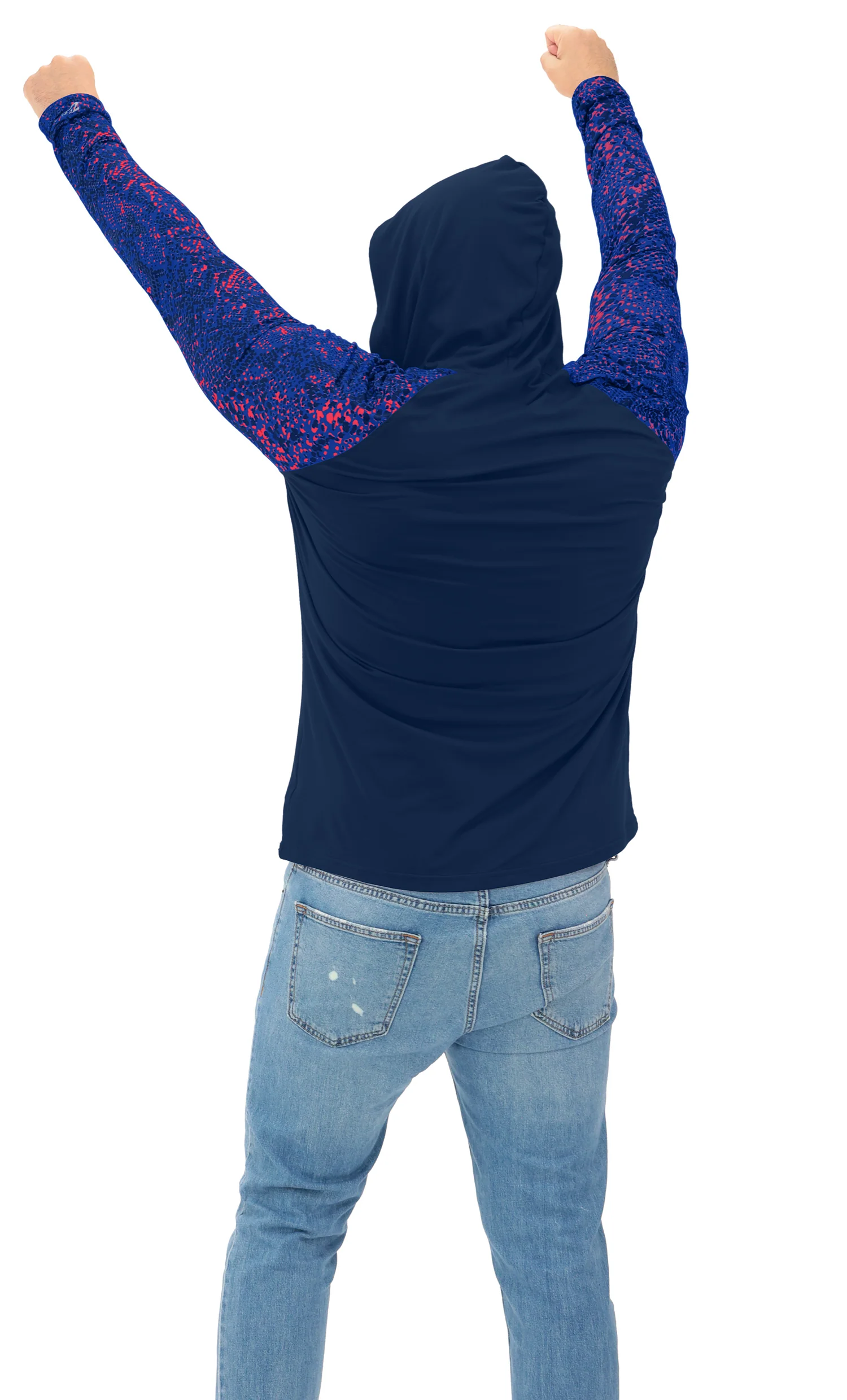 Zubaz NFL Men's Formation Post Sleeves Lightweight Hoodie, HOUSTON TEXANS - Image 21