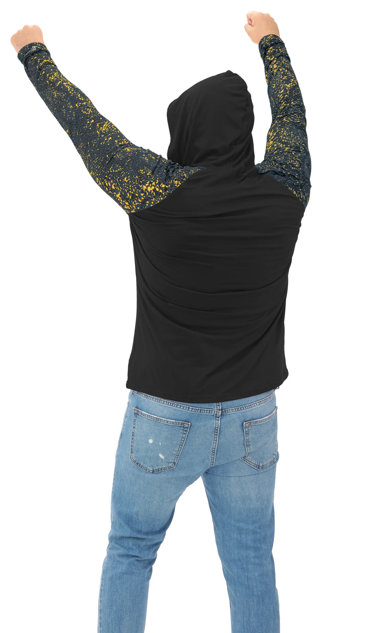 Zubaz NFL Men's Formation Post Sleeves Lightweight Hoodie, PITTSBURGH STEELERS - Image 22