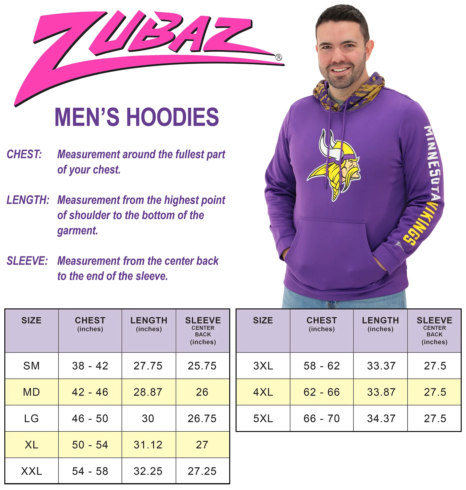 Zubaz NFL Men's Front and Sleeve Print Camo Line Hood Hoodie, ATLANTA FALCONS - Image 4