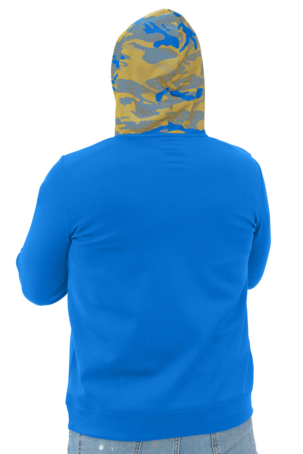 Zubaz NFL Men's Front and Sleeve Print Camo Line Hood Hoodie, LOS ANGELES CHARGERS - Image 15