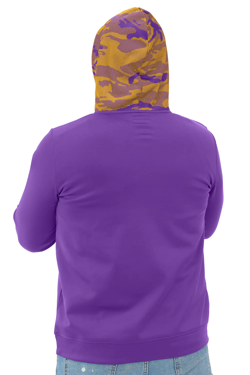Zubaz NFL Men's Front and Sleeve Print Camo Line Hood Hoodie, MINNESOTA VIKINGS - Image 23