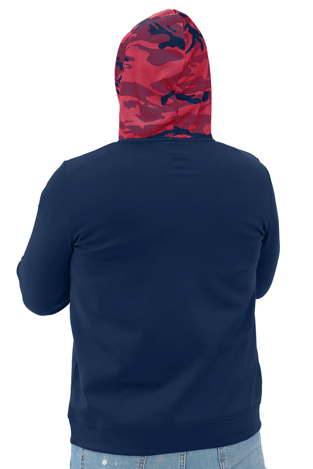 Zubaz NFL Men's Front and Sleeve Print Camo Line Hood Hoodie, NEW ENGLAND PATRIOTS - Image 27