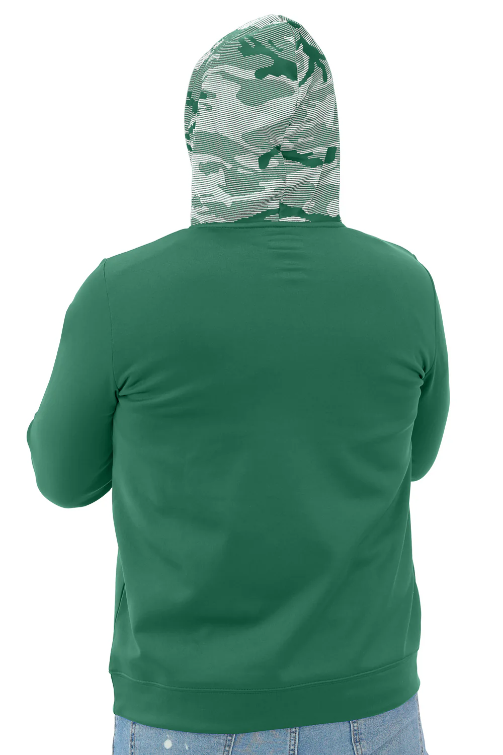 Zubaz NFL Men's Front and Sleeve Print Camo Line Hood Hoodie, NEW YORK JETS - Image 27