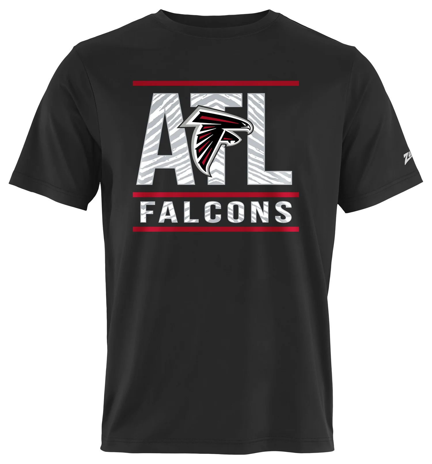 Zubaz NFL Men's Goal Line Team Color Short Sleeve T-Shirt, Atlanta Falcons - Image 6