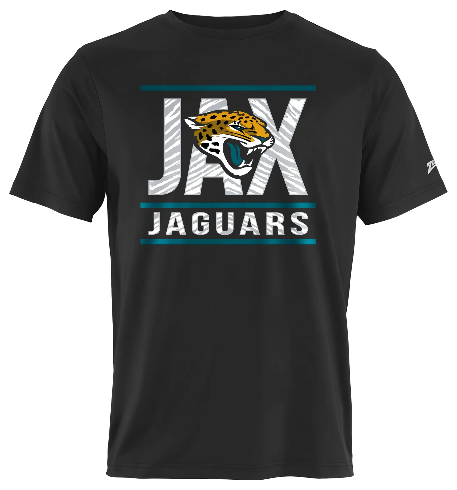 Zubaz NFL Men's Goal Line Team Color Short Sleeve T-Shirt, Jacksonville Jaguars - Image 6