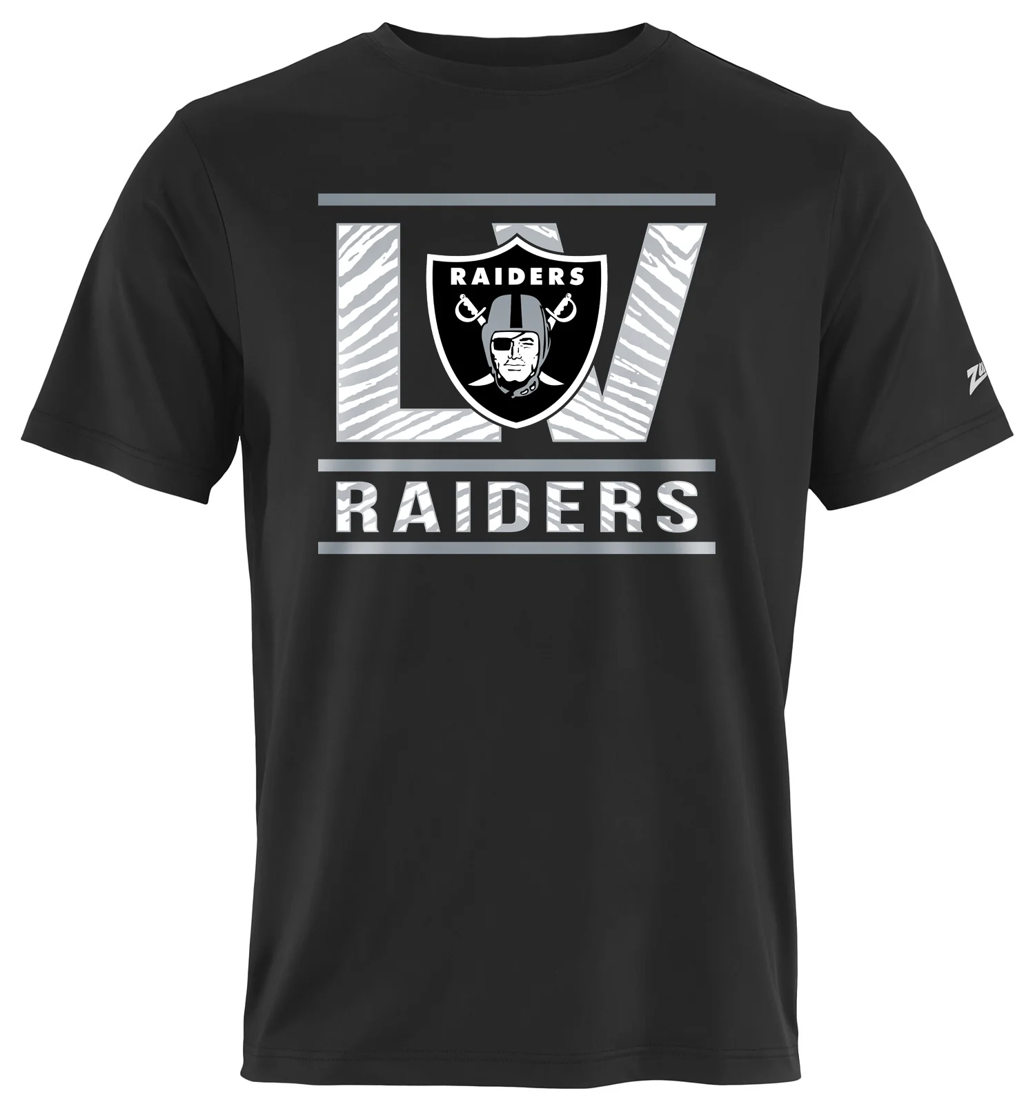 Zubaz NFL Men's Goal Line Team Color Short Sleeve T-Shirt, Las Vegas Raiders - Image 31