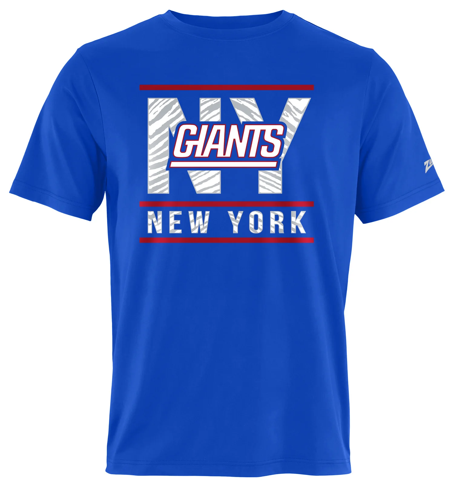 Zubaz NFL Men's Goal Line Team Color Short Sleeve T-Shirt, New York Giants - Image 17