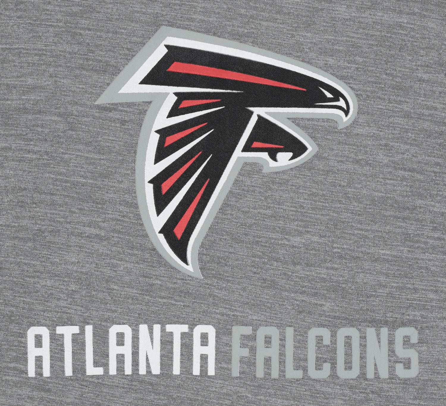Zubaz NFL Men's Grey Team Name & Logo Zebra Hoodie Atlanta Falcons - Image 3