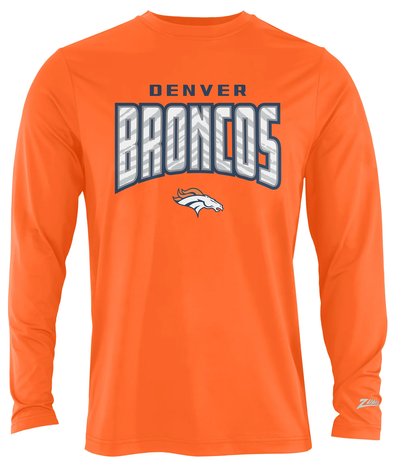 Zubaz NFL Men's Hail Mary Alternate Color Long Sleeve T-Shirt, Denver Broncos