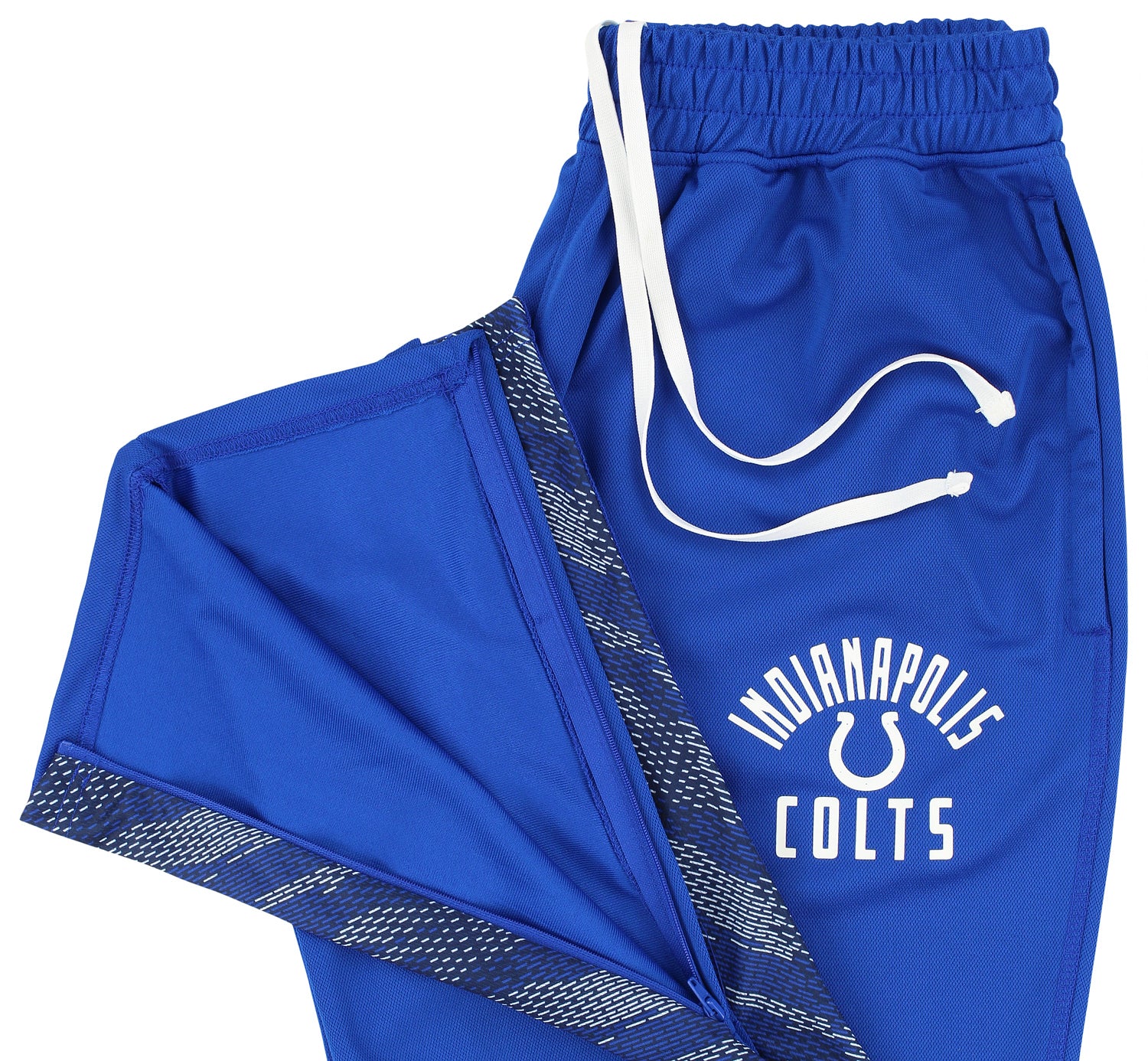 Zubaz NFL Men's Indianapolis Colts Viper Accent Elevated Jacquard Track Pants - Image 4