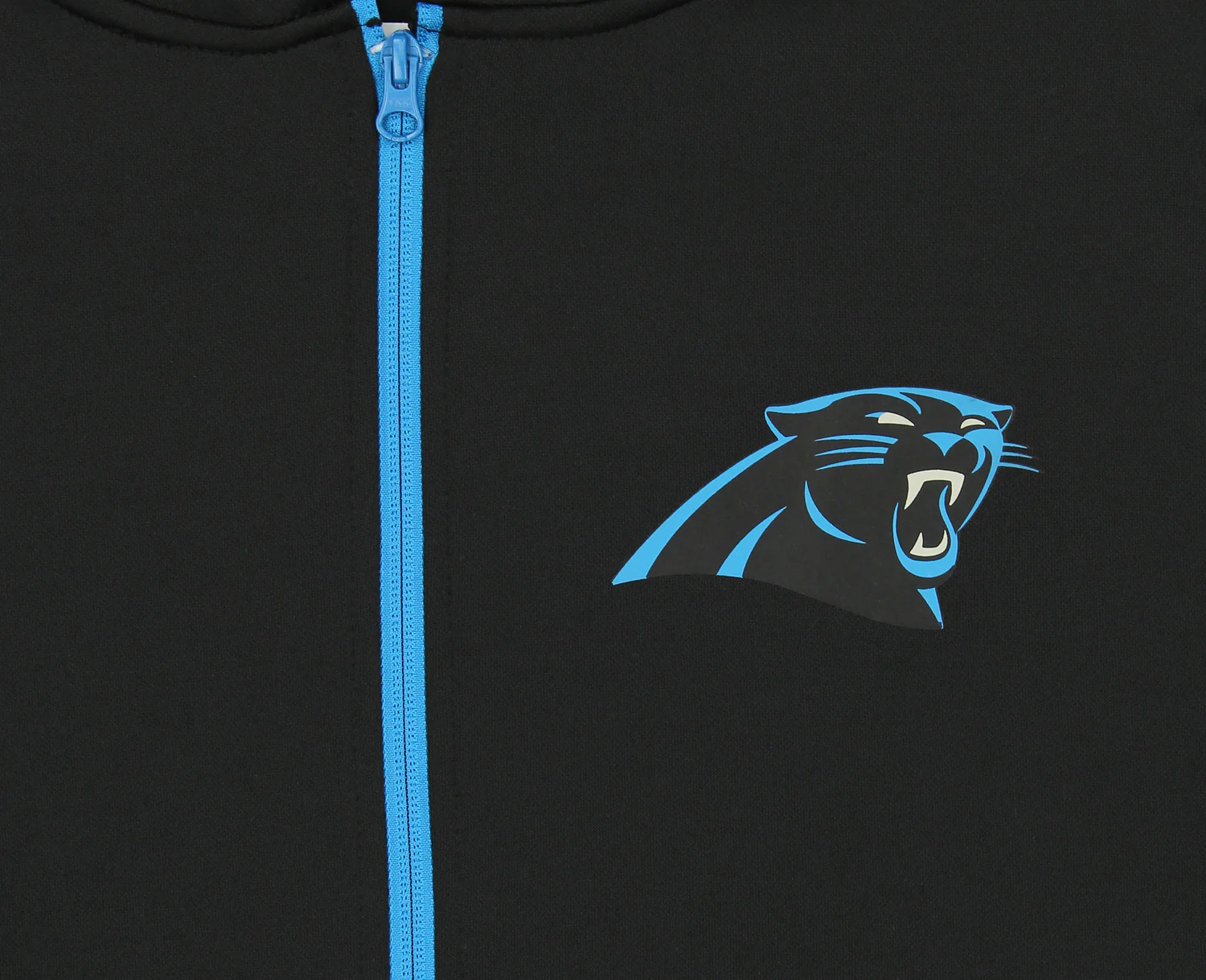 Zubaz NFL Men's Logo 2 Color Zebra Bands and Hood Liner Full Zip Hoodie, CAROLINA PANTHERS - Image 12