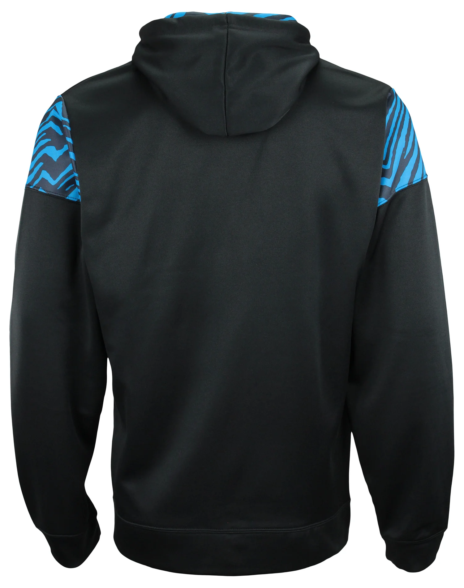 Zubaz NFL Men's Logo 2 Color Zebra Bands and Hood Liner Full Zip Hoodie, CAROLINA PANTHERS - Image 8