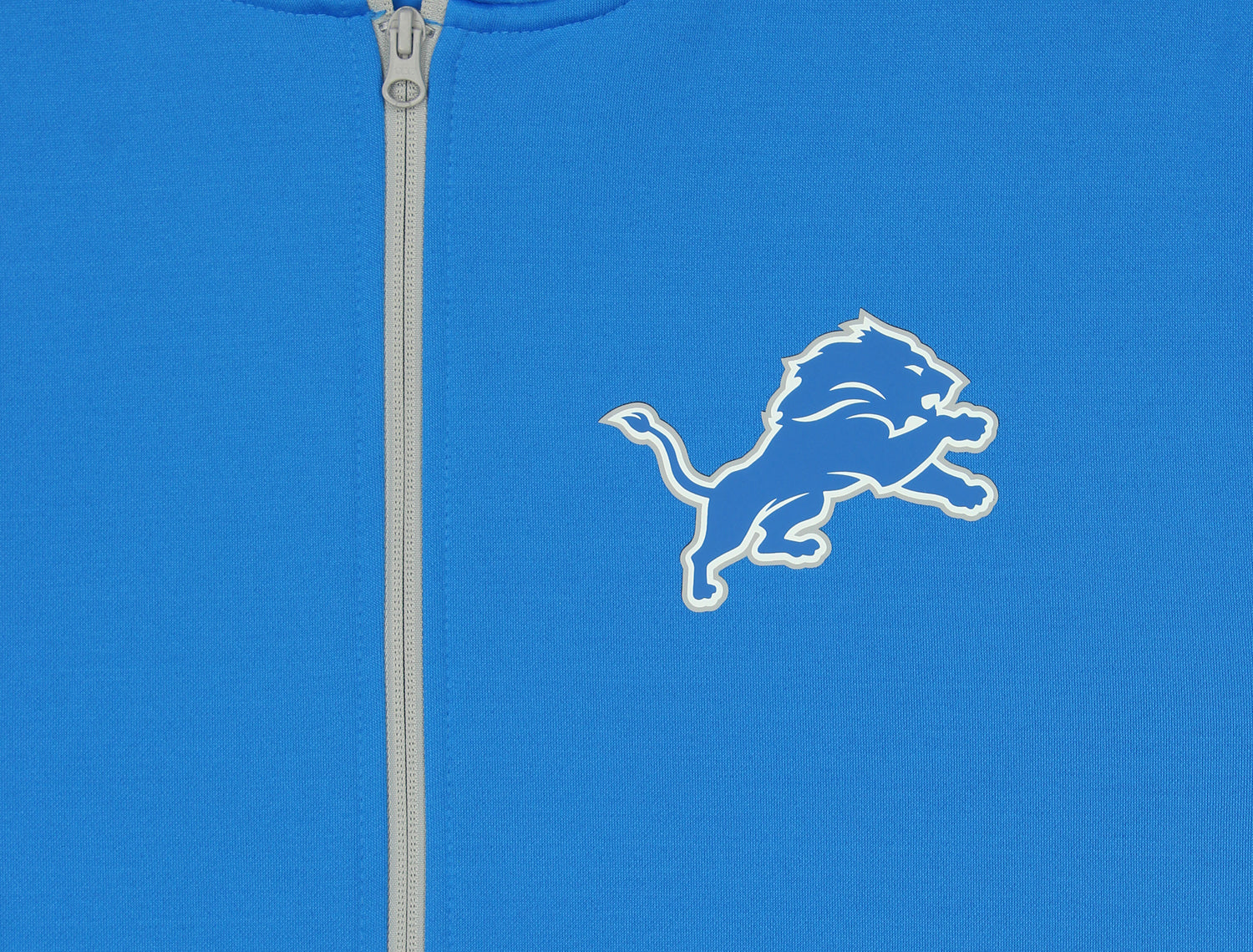 Zubaz NFL Men's Logo 2 Color Zebra Bands and Hood Liner Full Zip Hoodie, DETROIT LIONS - Image 4