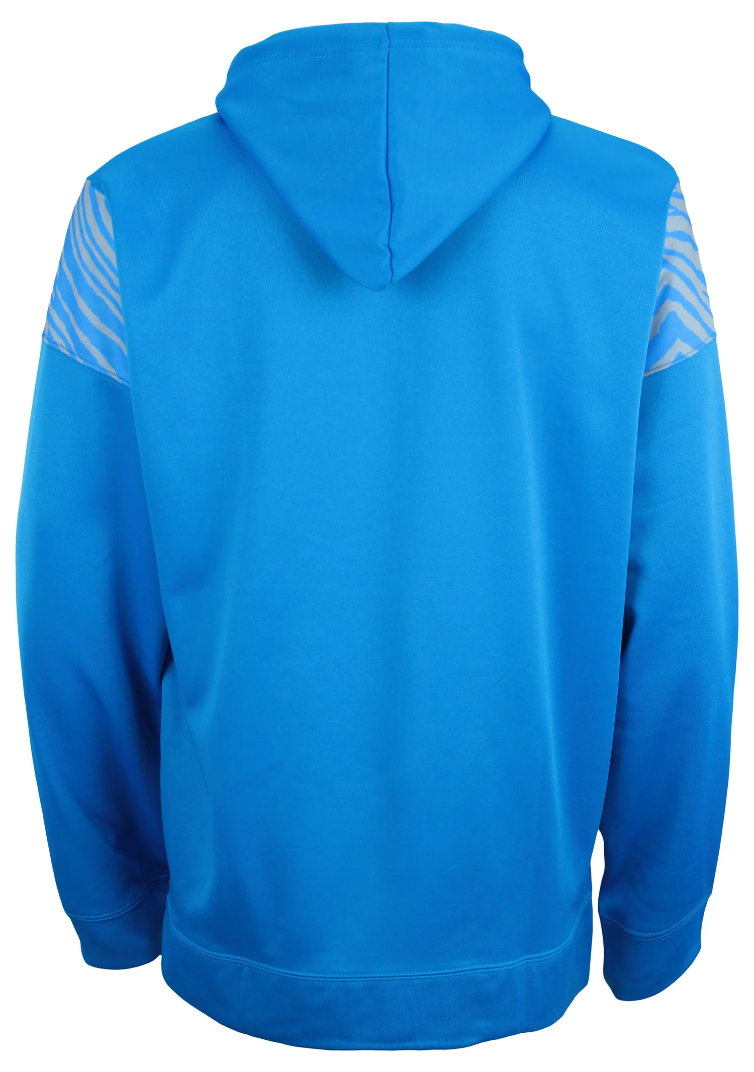 Zubaz NFL Men's Logo 2 Color Zebra Bands and Hood Liner Full Zip Hoodie, DETROIT LIONS - Image 8