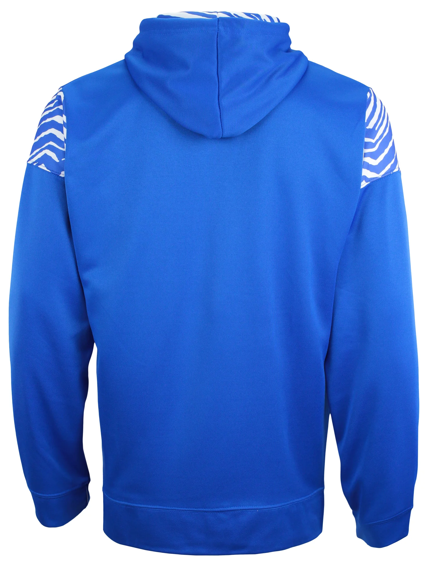Zubaz NFL Men's Logo 2 Color Zebra Bands and Hood Liner Full Zip Hoodie, INDIANAPOLIS COLTS - Image 5