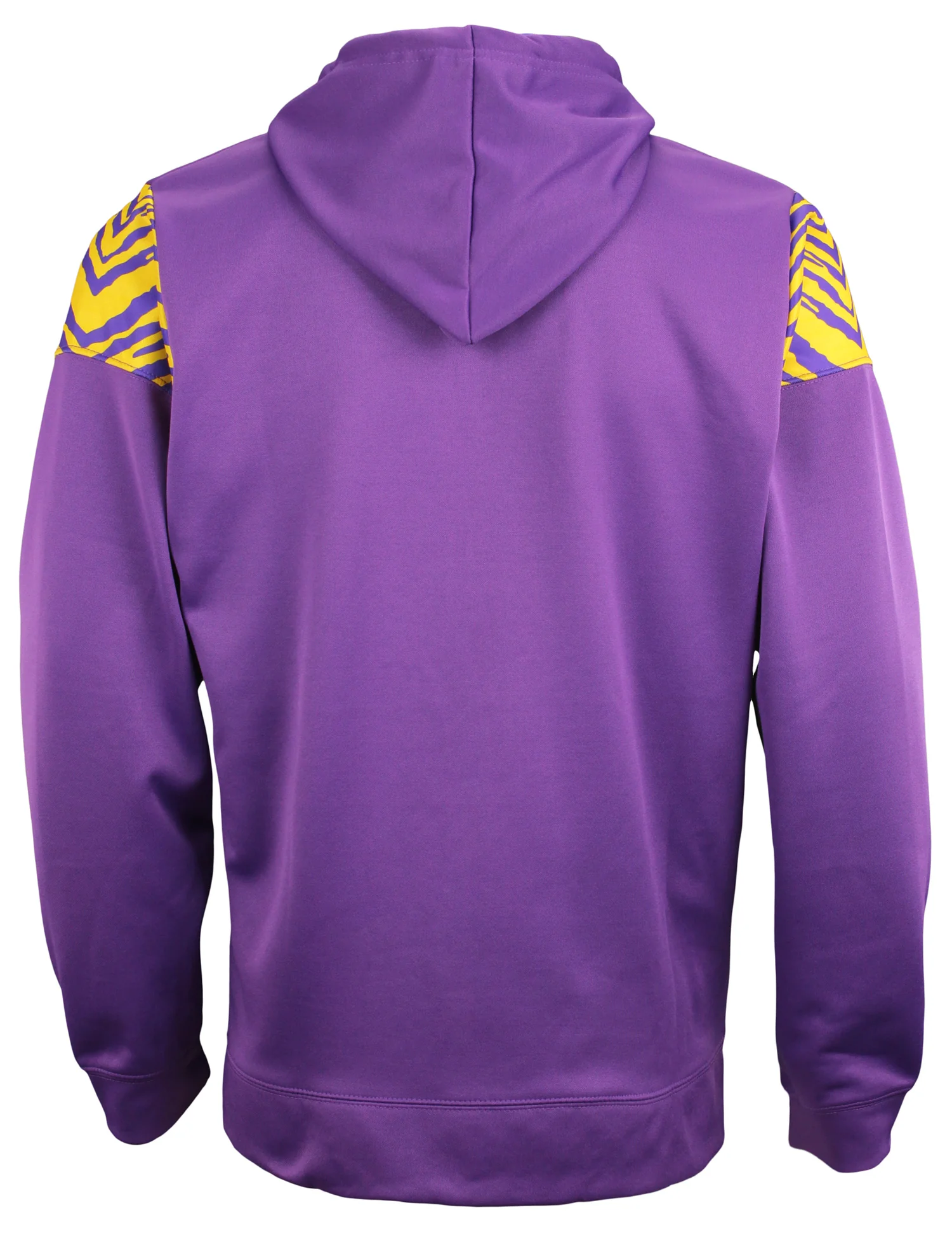 Zubaz NFL Men's Logo 2 Color Zebra Bands and Hood Liner Full Zip Hoodie, MINNESOTA VIKINGS - Image 3