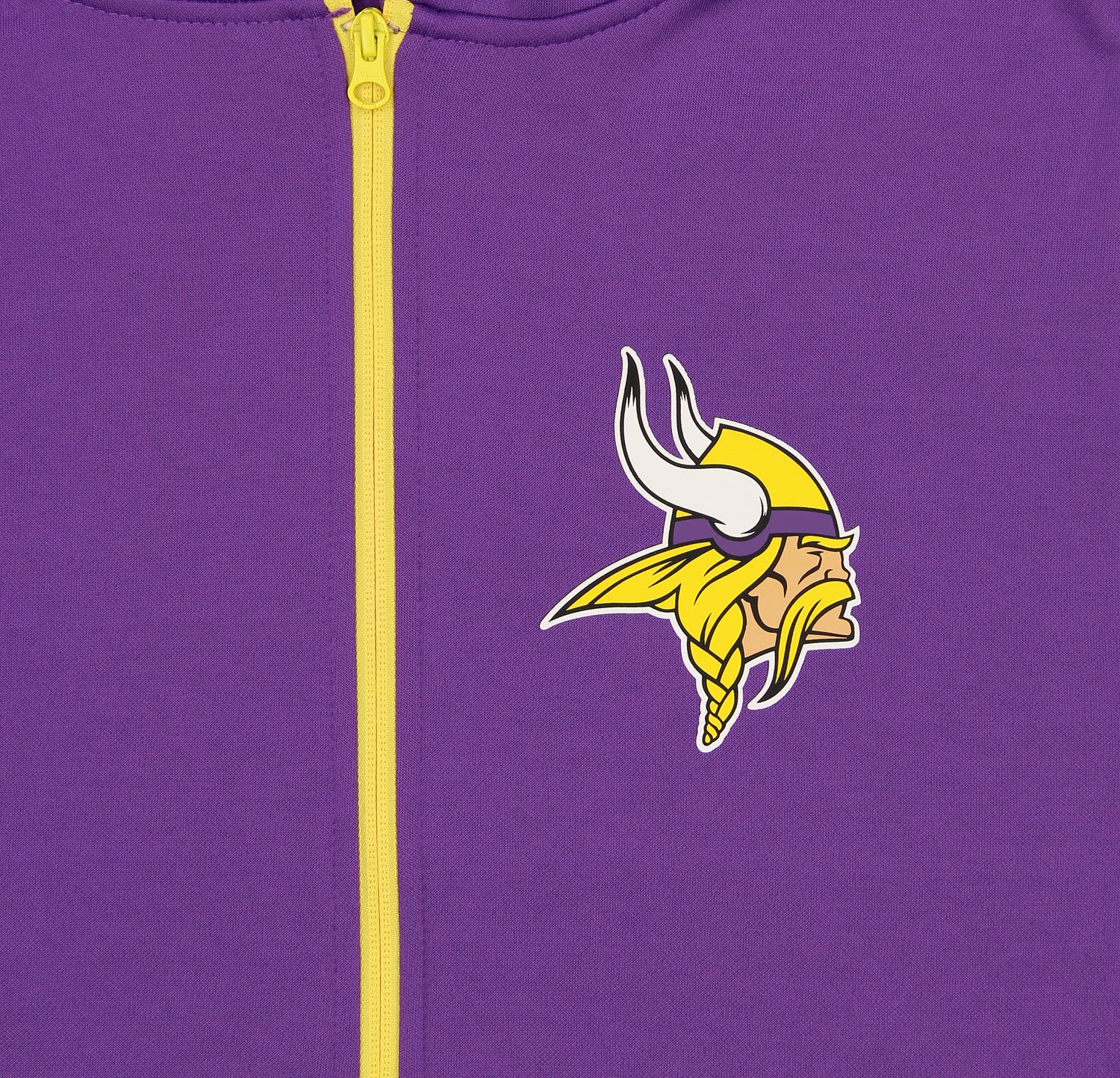 Zubaz NFL Men's Logo 2 Color Zebra Bands and Hood Liner Full Zip Hoodie, MINNESOTA VIKINGS - Image 6