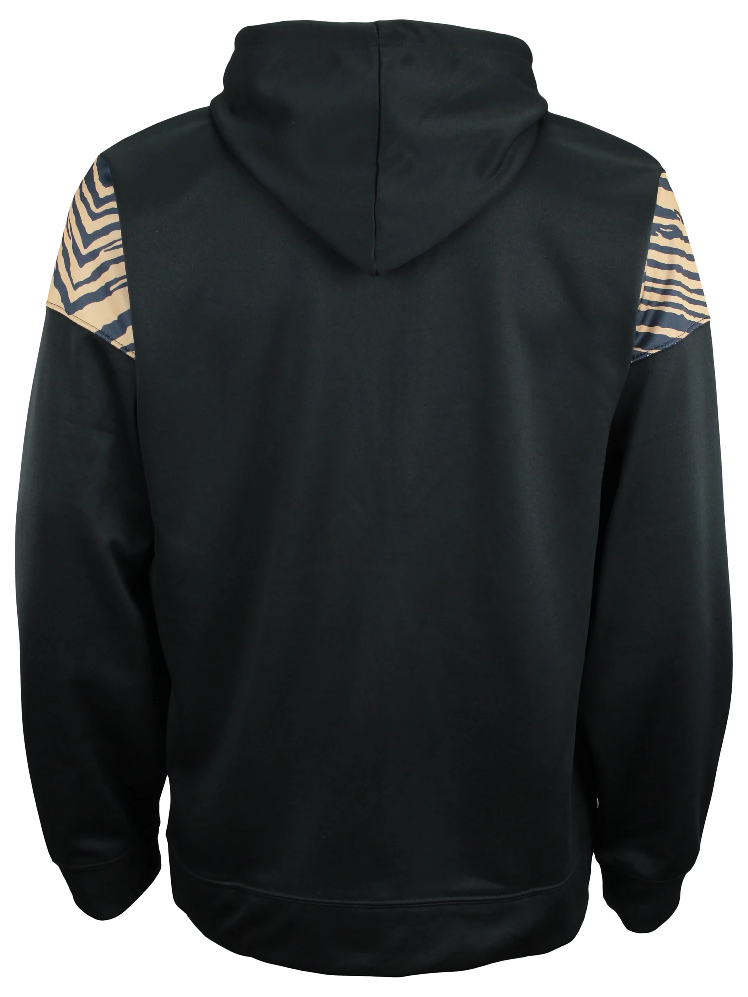 Zubaz NFL Men's Logo 2 Color Zebra Bands and Hood Liner Full Zip Hoodie, NEW ORLEANS SAINTS - Image 5