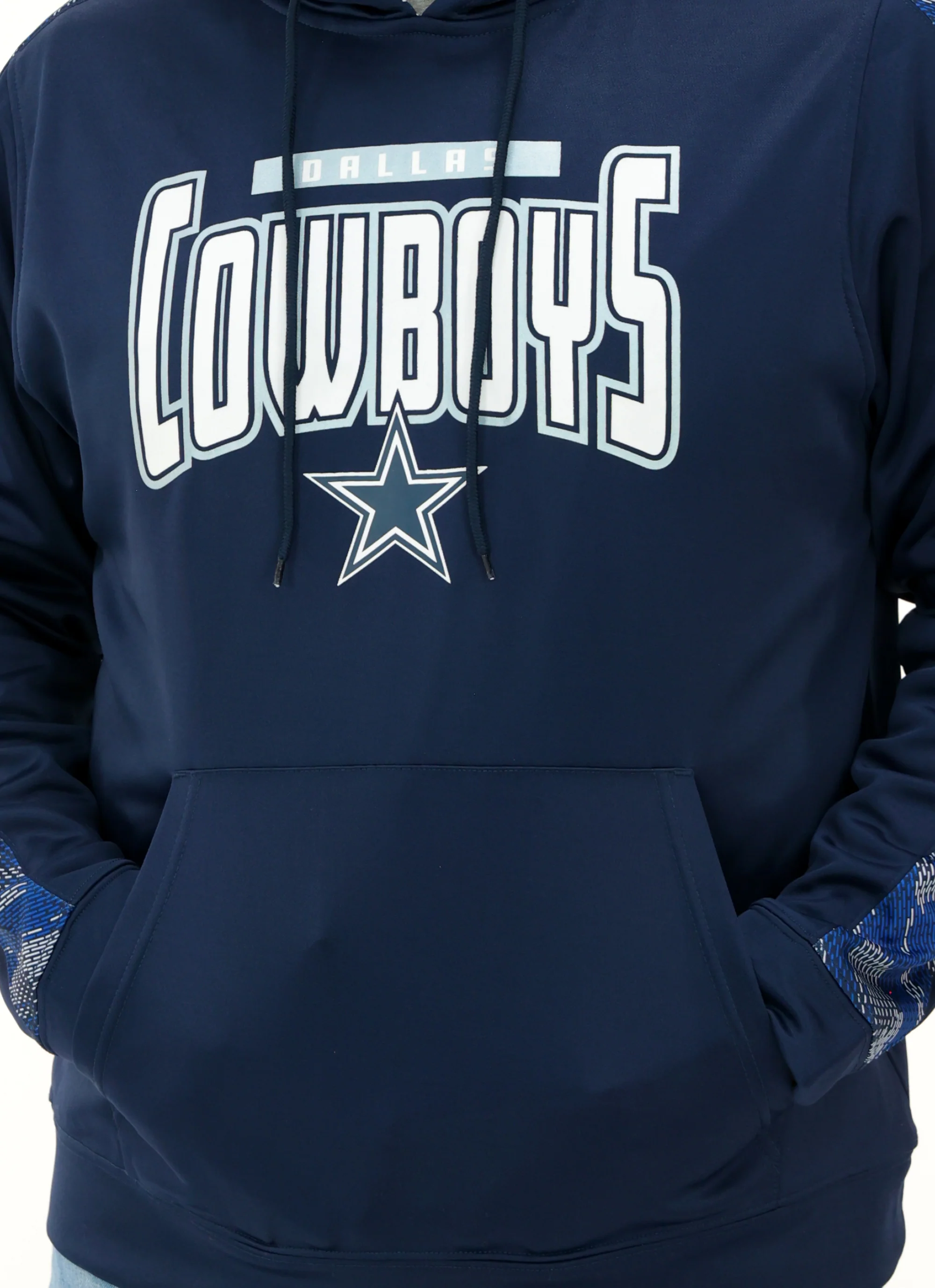 Zubaz NFL Men's Pullover Hoodie With Viper Stripe, Dallas Cowboys - Image 5