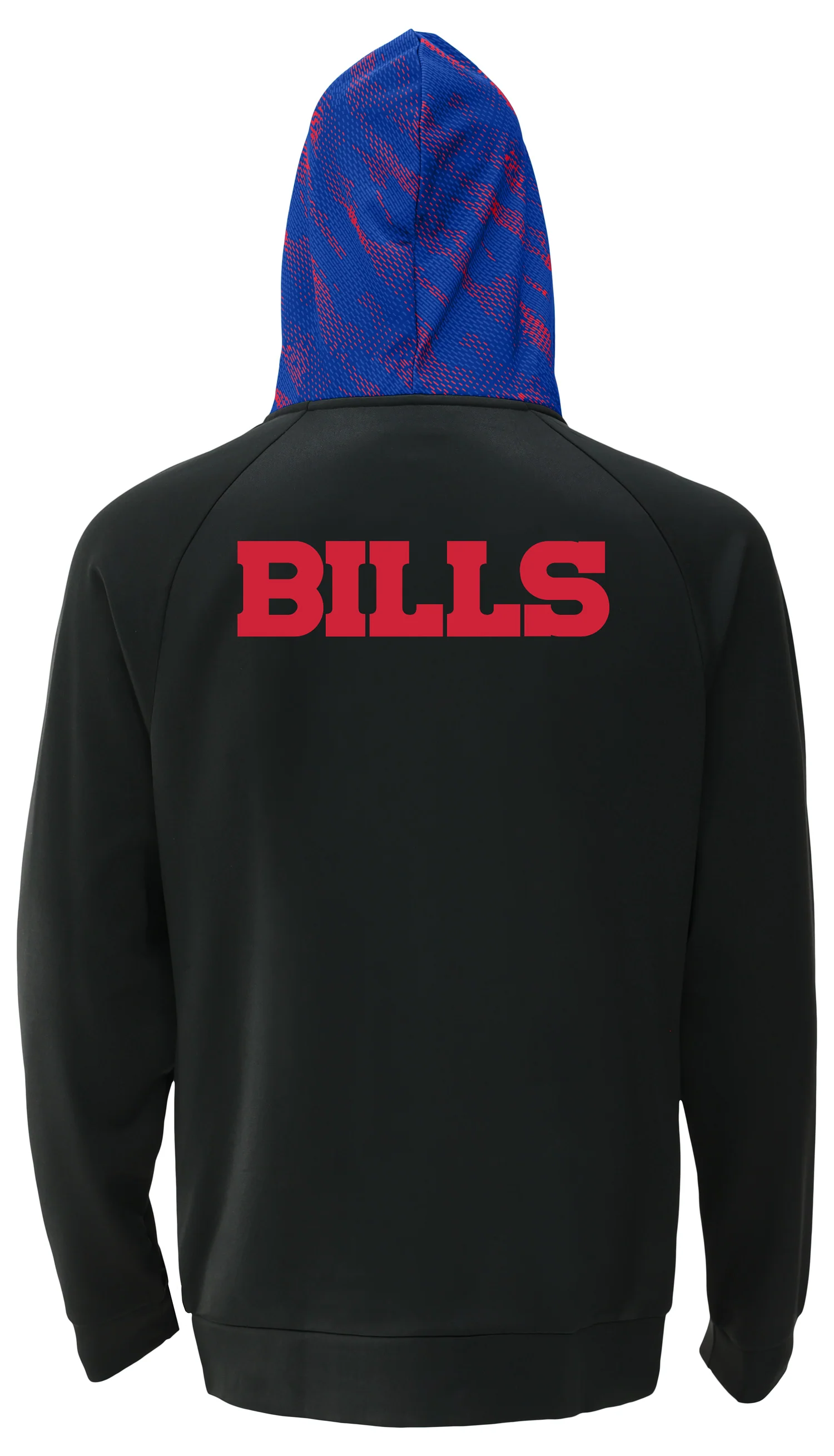 Zubaz NFL Men's Raglan Viper Hood Liner Full Zip Hoodie, BUFFALO BILLS - Image 8
