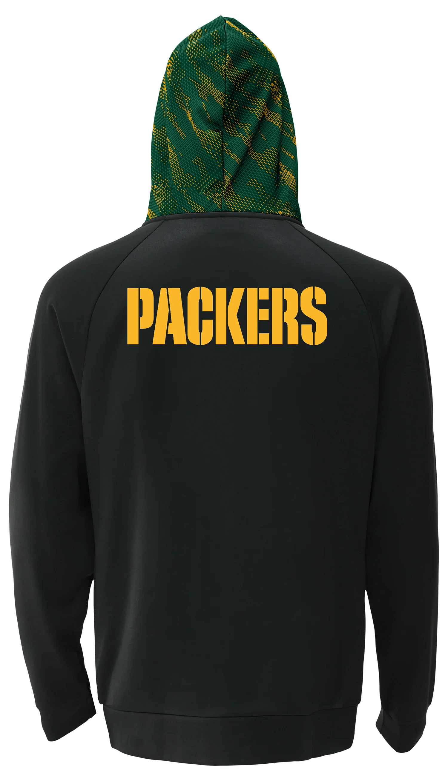 Zubaz NFL Men's Raglan Viper Hood Liner Full Zip Hoodie, GREEN BAY PACKERS - Image 12