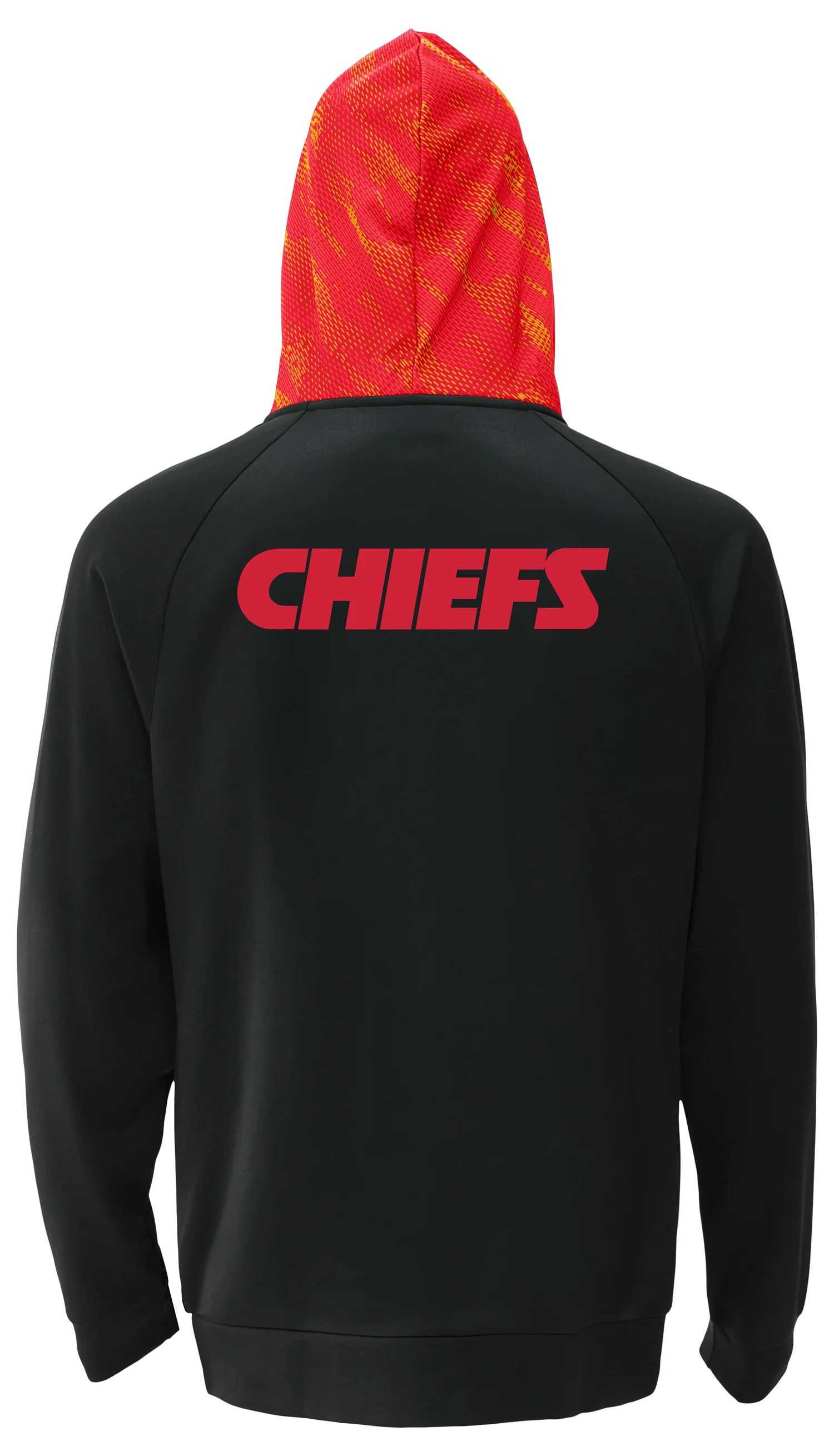 Zubaz NFL Men's Raglan Viper Hood Liner Full Zip Hoodie, KANSAS CITY CHIEFS - Image 8