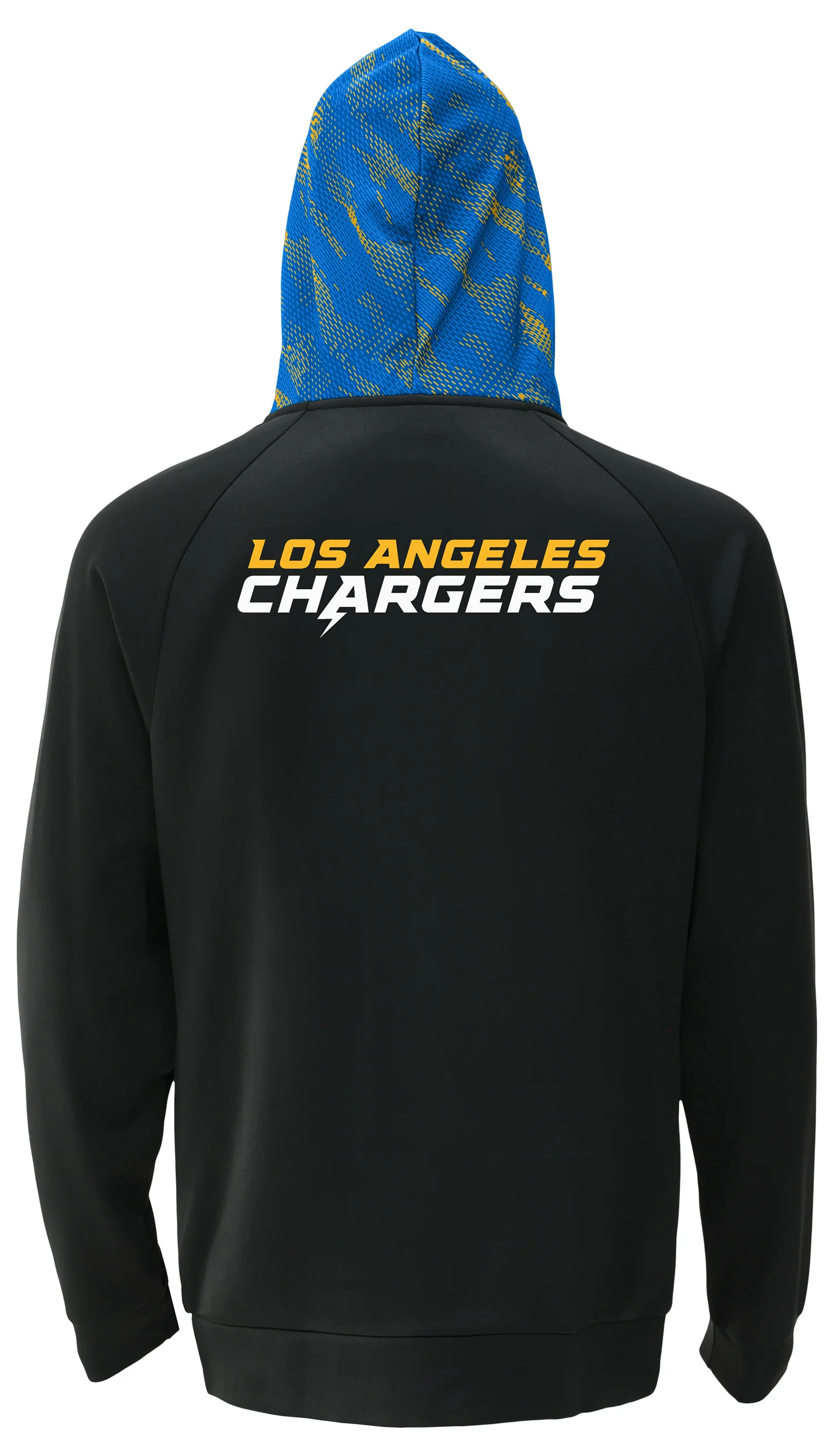 Zubaz NFL Men's Raglan Viper Hood Liner Full Zip Hoodie, LOS ANGELES CHARGERS - Image 12
