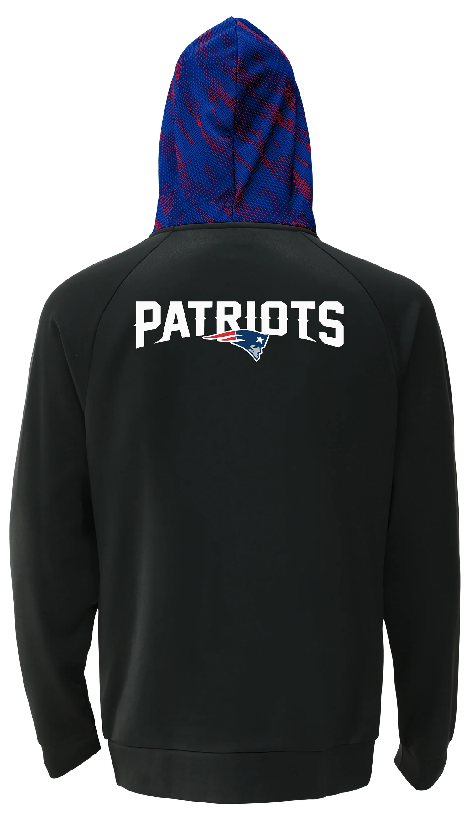 Zubaz NFL Men's Raglan Viper Hood Liner Full Zip Hoodie, NEW ENGLAND PATRIOTS - Image 12