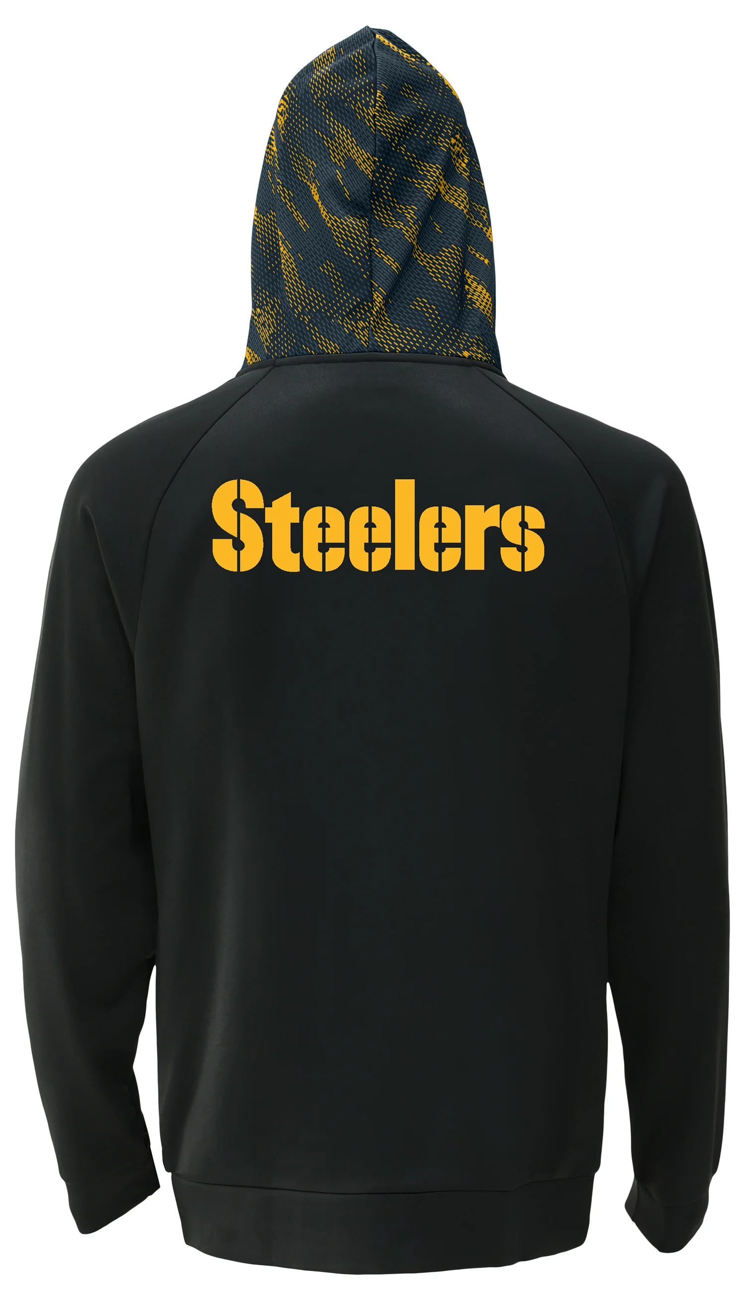 Zubaz NFL Men's Raglan Viper Hood Liner Full Zip Hoodie, PITTSBURGH STEELERS - Image 10