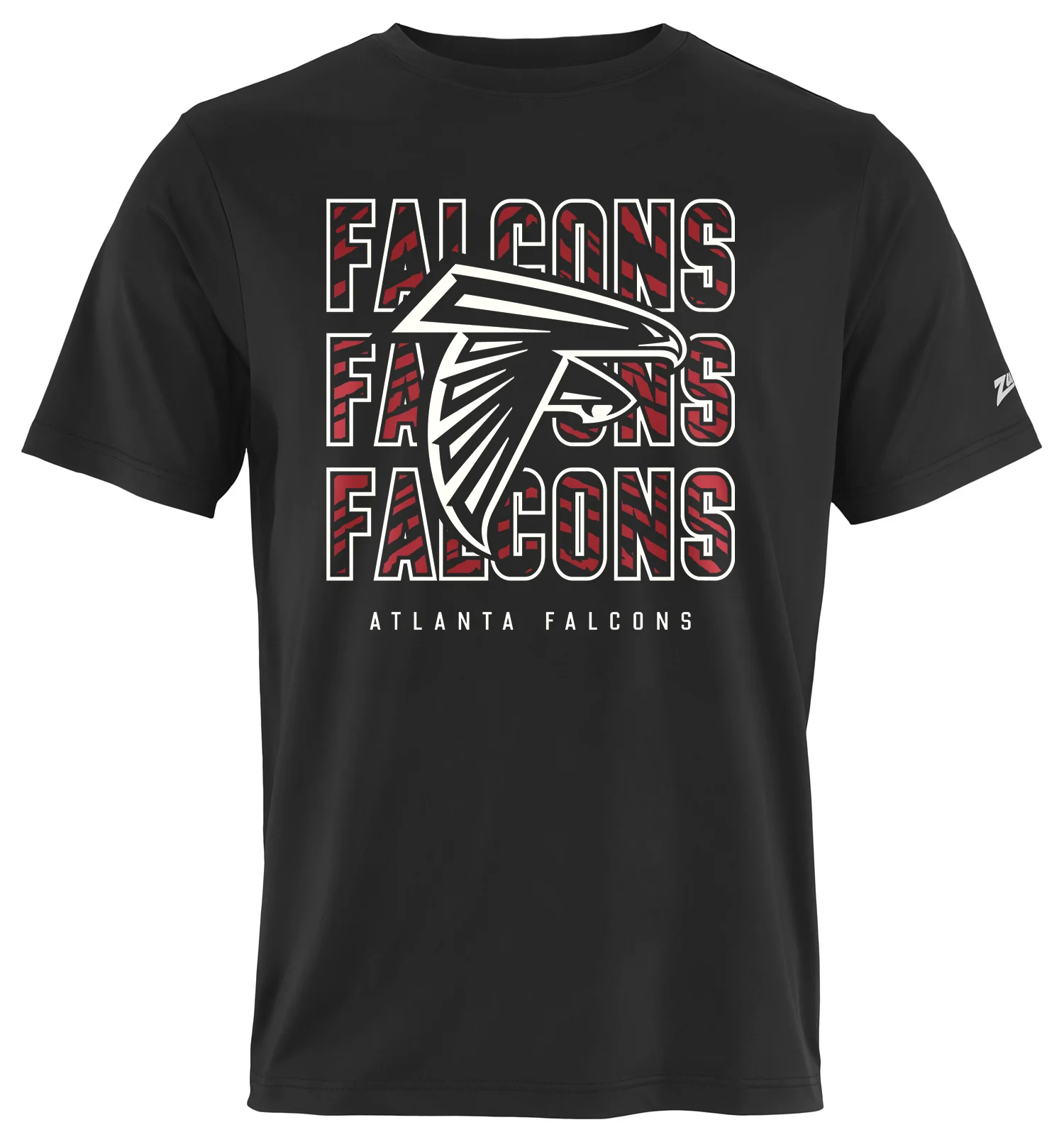 Zubaz NFL Men's Repeat Play Primary Team Color Short Sleeve T-Shirt, Atlanta Falcons - Image 26
