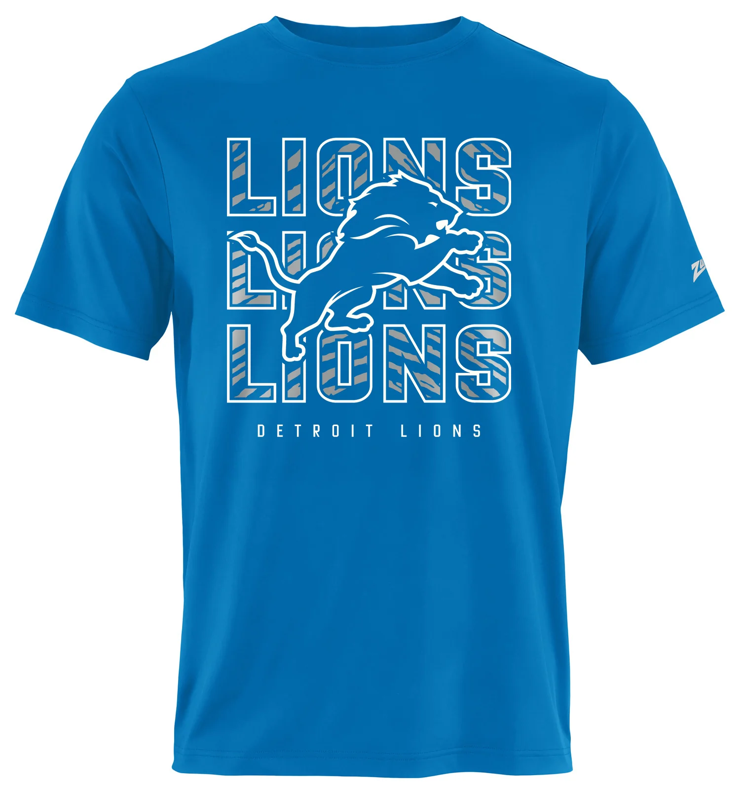 Zubaz NFL Men's Repeat Play Primary Team Color Short Sleeve T-Shirt, Detroit Lions - Image 16
