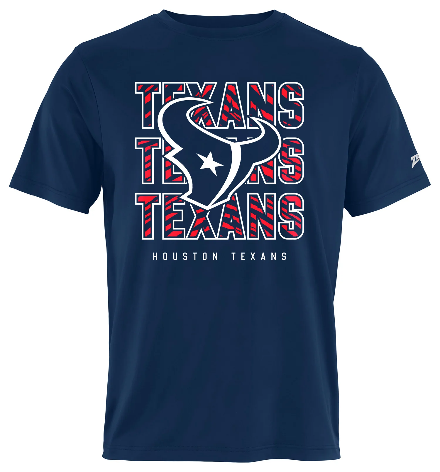 Zubaz NFL Men's Repeat Play Primary Team Color Short Sleeve T-Shirt, Houston Texans - Image 16