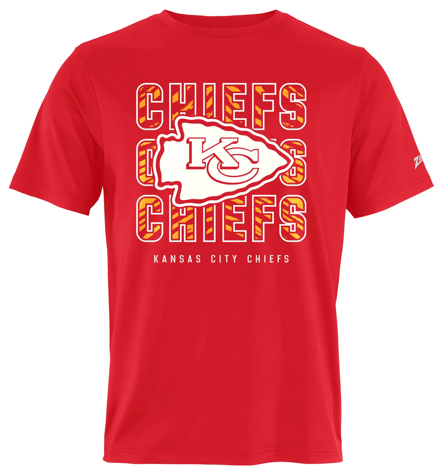 Zubaz NFL Men's Repeat Play Primary Team Color Short Sleeve T-Shirt, Kansas City Chiefs - Image 21