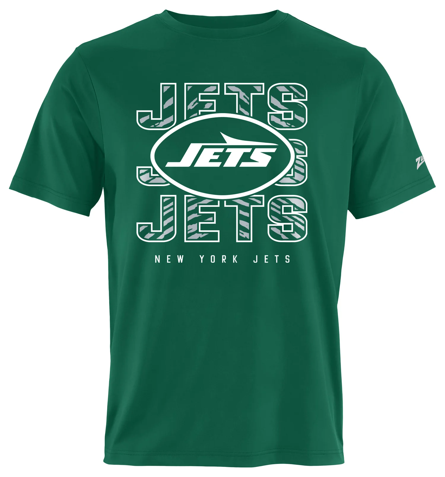 Zubaz NFL Men's Repeat Play Primary Team Color Short Sleeve T-Shirt, New York Jets - Image 41