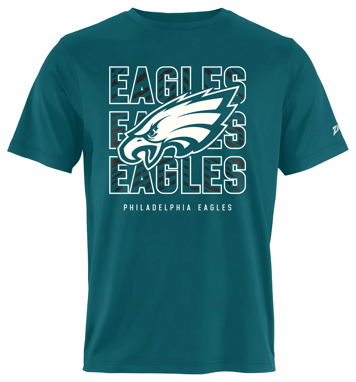 Zubaz NFL Men's Repeat Play Primary Team Color Short Sleeve T-Shirt, Philadelphia Eagles - Image 41