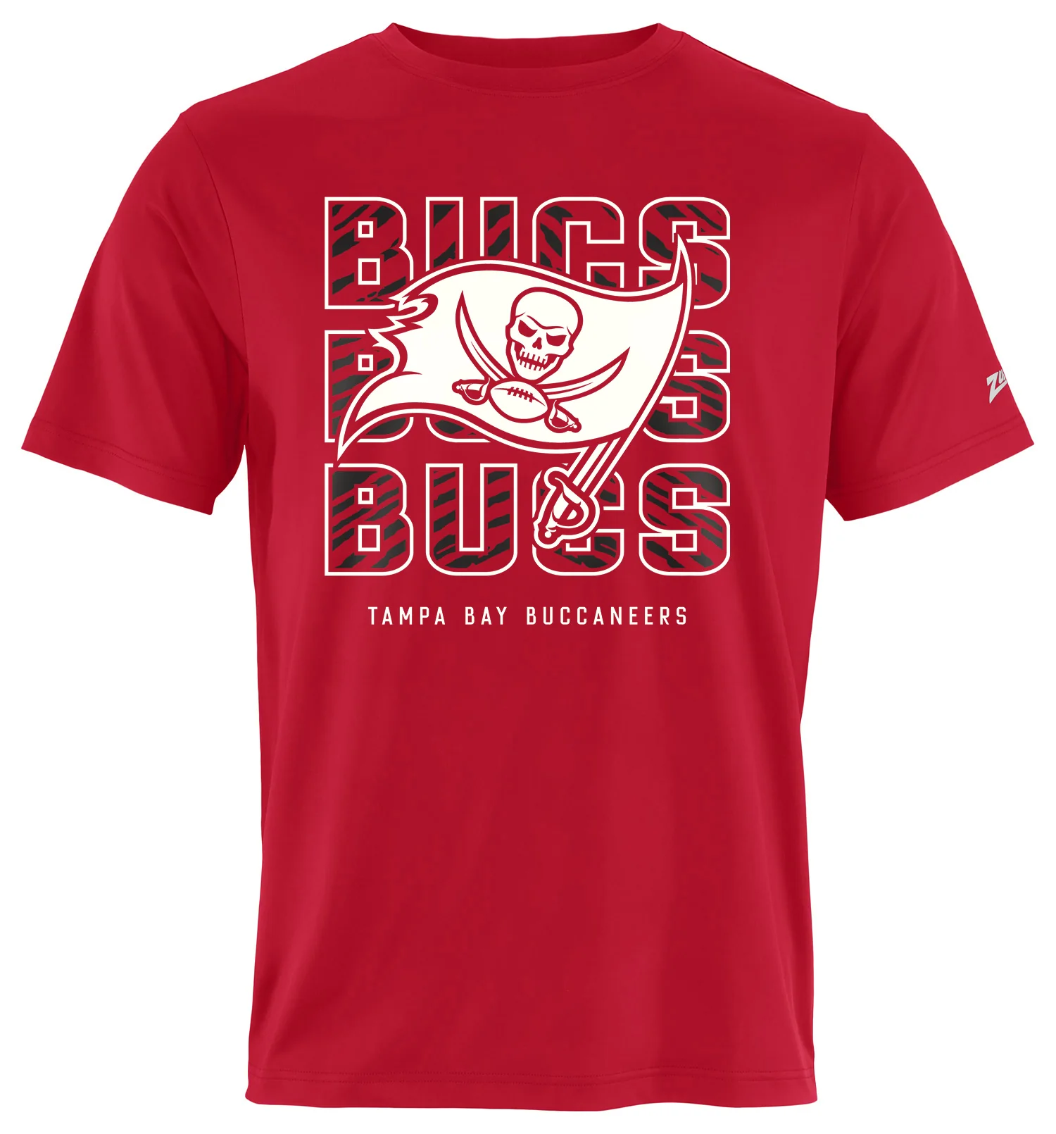 Zubaz NFL Men's Repeat Play Primary Team Color Short Sleeve T-Shirt, Tampa Bay Buccaneers - Image 36