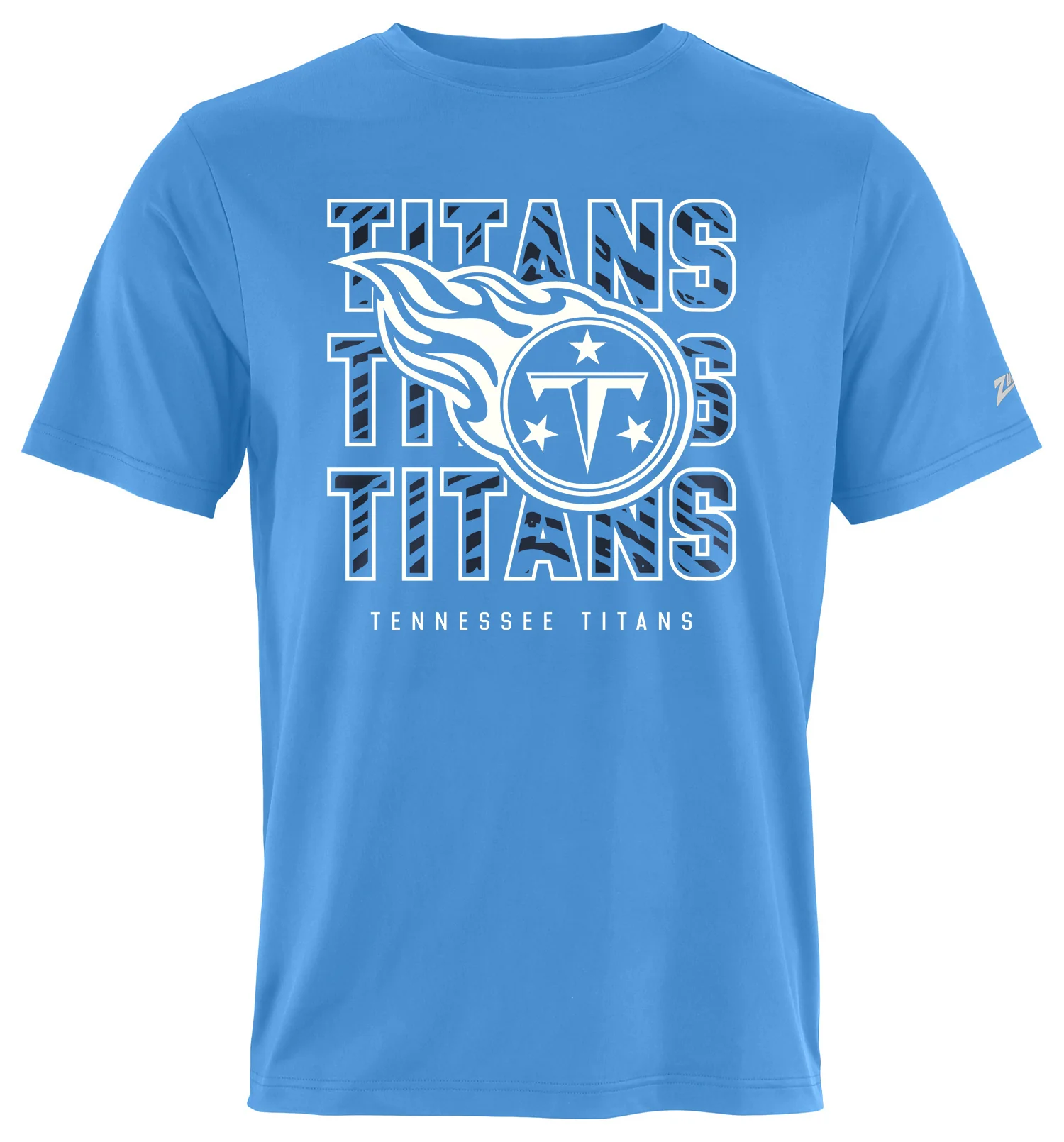 Zubaz NFL Men's Repeat Play Primary Team Color Short Sleeve T-Shirt, Tennessee Titans - Image 2