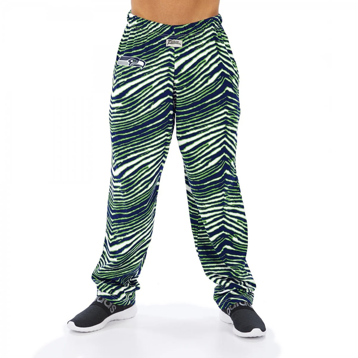 Zubaz NFL Men's Seattle Seahawks Classic Zebra Print Team Pants - Image 5