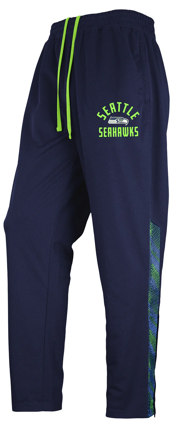 Zubaz NFL Men's Seattle Seahawks Viper Accent Elevated Jacquard Track Pants - Image 7