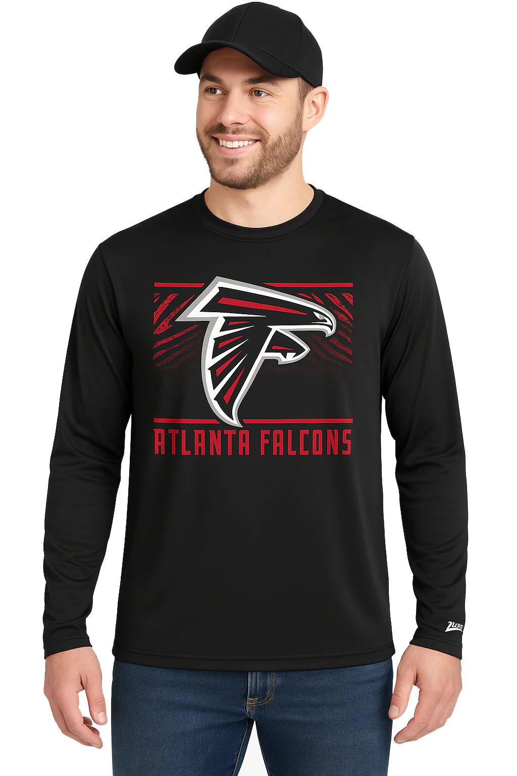 Zubaz NFL Men's Team Color Tunnel Long Sleeve T-Shirt, Atlanta Falcons - Image 20