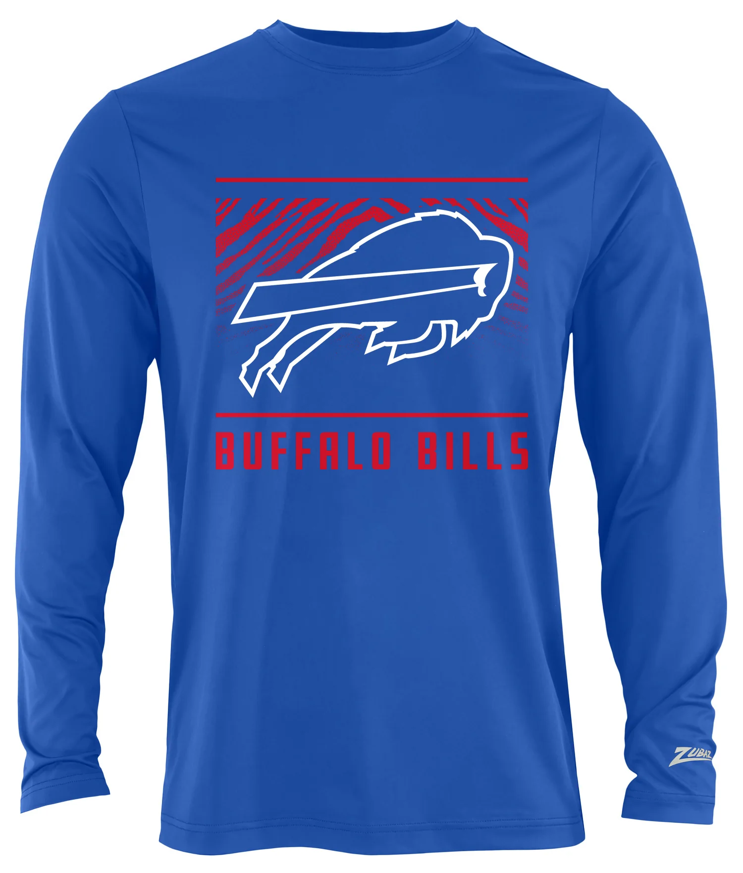 Zubaz NFL Men's Team Color Tunnel Long Sleeve T-Shirt, Buffalo Bills - Image 6