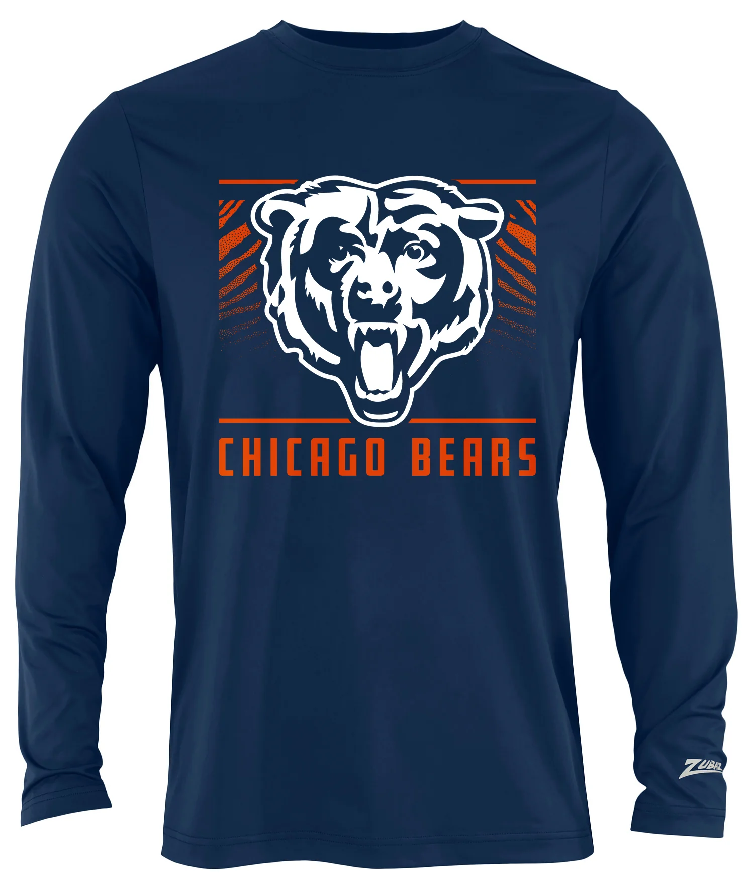 Zubaz NFL Men's Team Color Tunnel Long Sleeve T-Shirt, Chicago Bears - Image 31