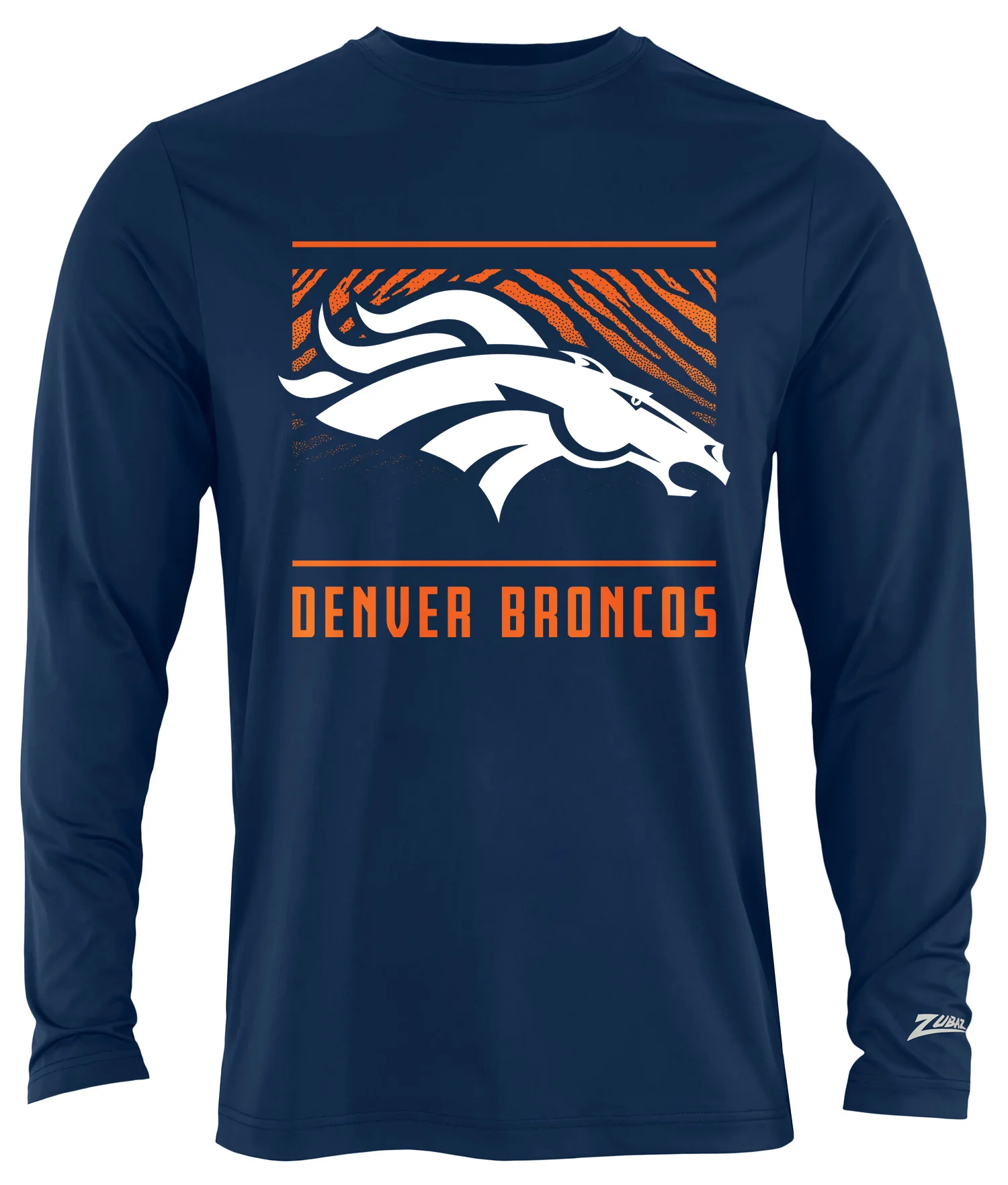 Zubaz NFL Men's Team Color Tunnel Long Sleeve T-Shirt, Denver Broncos - Image 36